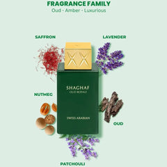Swiss Arabian Shaghaf Oud Royale Spicy, Oud, Aromatic Fragrance