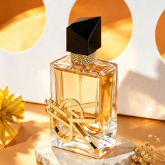 1PC Women Eau de Parfum 30ml Elegant Square Glass Bottle Golden Perfume