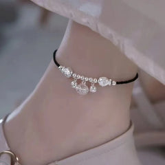 Silver Color Mosubi Zircon Anklet For Women Girl Simplicity Jewelry
