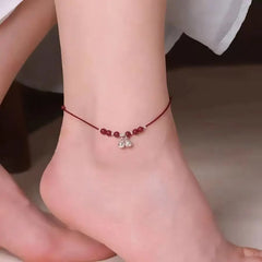Silver Color Mosubi Zircon Anklet For Women Girl Simplicity Jewelry