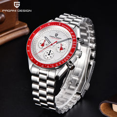 PAGANI DESIGN New Retro Red Watch Luxury Quartz Watches For Men