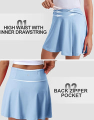 Pioneer Camp Women's 18" High Waisted Tennis Skort Golf Skirt