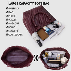 Large Woven Tote Bag for Women Underarm Shoulder Bag Weave