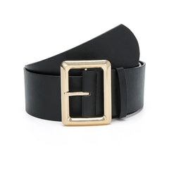 New Vintage Large Buckle Fashionable Women's Wide Dress Women's Belt