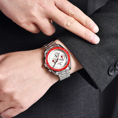 PAGANI DESIGN New Retro Red Watch Luxury Quartz Watches For Men