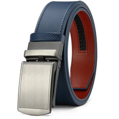 Mens Belt Automatic Genuine Leather Luxury Belt of Men Black