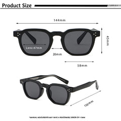Fashion Men Sunglasses Small Frame Square Personalized Sun Glasses