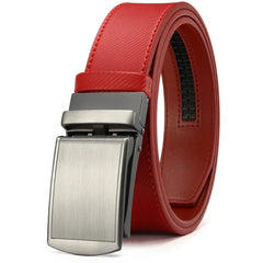 Mens Belt Automatic Genuine Leather Luxury Belt of Men Black