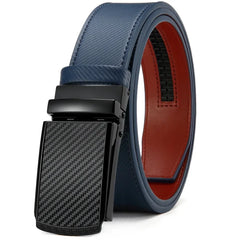 Mens Belt Automatic Genuine Leather Luxury Belt of Men Black