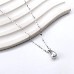 Simple Fashion Gold-plated Drop Pendant Necklace For Girls Jewelry