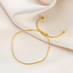 Simple Adjustable Chain Anklet Bracelet for Women Fashion Vintage