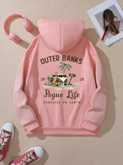 Women's Casual Hoodie Beach Graphic Fashion Sweatshirt