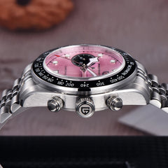 PAGANI DESIGN Men Watches New Pink  Fashion Luxury Watch For Men