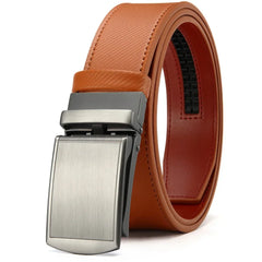 Mens Belt Automatic Genuine Leather Luxury Belt of Men Black
