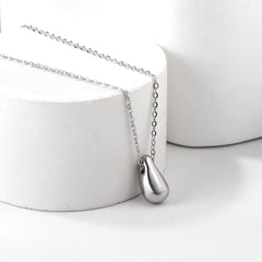 Simple Fashion Gold-plated Drop Pendant Necklace For Girls Jewelry