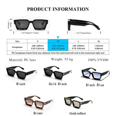 Ruiao Retro Black Millionaire Shades Luxury Sunglasses Man Women