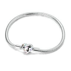 925 Sterling Silver Bracelets 17-20CM Original Golden Bracelet Jewelry