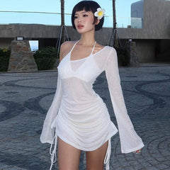 Sheer Swimsuit Coverup for Women Bathing Suit Cover Up Swimwear