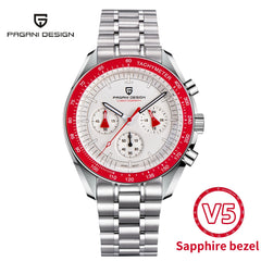 PAGANI DESIGN New Retro Red Watch Luxury Quartz Watches For Men