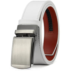 Mens Belt Automatic Genuine Leather Luxury Belt of Men Black