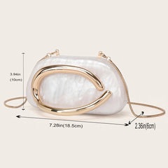 Fashion Women's Handbag Bride Metal Gold Women Luxury Evening Bag