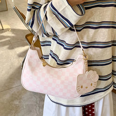 Women Y2K Cute Underarm Shoulder Bag Fashion Daily Handbag Purse