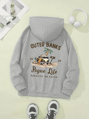 Women's Casual Hoodie Beach Graphic Fashion Sweatshirt