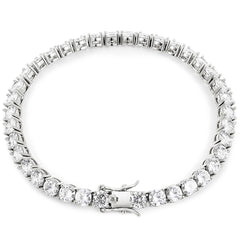 Moissanite Tennis Bracelet Original Sterling Silver Plated 18k Gold