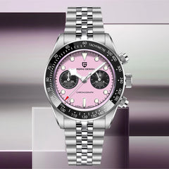 PAGANI DESIGN Men Watches New Pink  Fashion Luxury Watch For Men