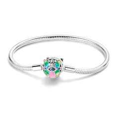 925 Sterling Silver Bracelets 17-20CM Original Golden Bracelet Jewelry