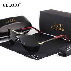 CLLOIO Men Classic Aluminum Polarized Sunglasses Women Glasses