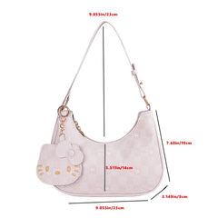 Women Y2K Cute Underarm Shoulder Bag Fashion Daily Handbag Purse