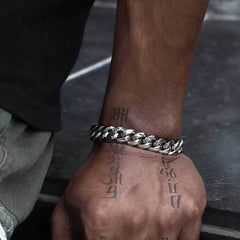 Trendy Stainless Steel Cuban Chain Bracelet Jewelry Accessory