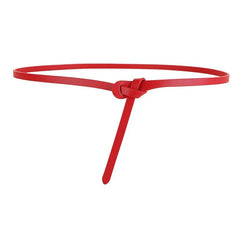 Cowhide Belt Ladies Soft Genuine Leather Knotted Strap Dress Accessories