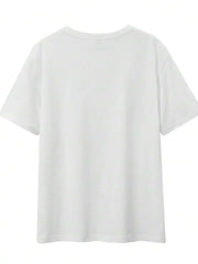 2026 Fashion New Arrival Women Vacation‑Style Graphic Tee, White Paris