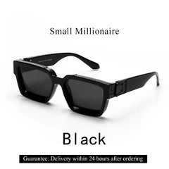 Ruiao Retro Black Millionaire Shades Luxury Sunglasses Man Women