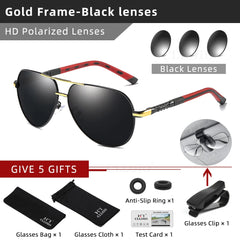 CLLOIO Men Classic Aluminum Polarized Sunglasses Women Glasses