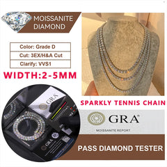 Moissanite Tennis Bracelet Original Sterling Silver Plated 18k Gold