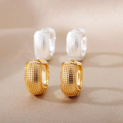 Gold Color Small Hoop Earrings for Women Stainless Steel Silver Earrings