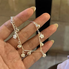 Silver Color Mosubi Zircon Anklet For Women Girl Simplicity Jewelry