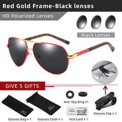 CLLOIO Men Classic Aluminum Polarized Sunglasses Women Glasses