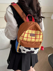 Fashionable and Casual Women's Backpack Cute Cow Print Backpack