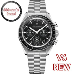 PAGANI DESIGN New Retro Red Watch Luxury Quartz Watches For Men