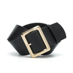 New Vintage Large Buckle Fashionable Women's Wide Dress Women's Belt