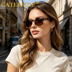Fashion Men Sunglasses Small Frame Square Personalized Sun Glasses