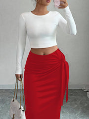 Half-long dress for women