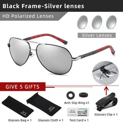 CLLOIO Men Classic Aluminum Polarized Sunglasses Women Glasses