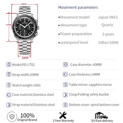 PAGANI DESIGN 2026 New V5 PD1701 Men's Watches Luxury Watch Men