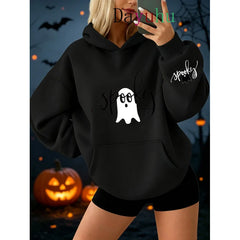 Female Oversized Streetwear Pullover Hoodie Halloween Clothes