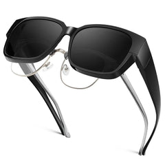Polarized Fit Over Sunglasses for Men Women Oversized Square UV400